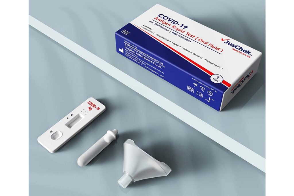 JusCheck COVID19 Oral Fluid Rapid Antigen Test (Single Kit